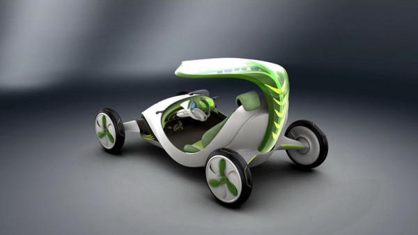 Auto hoja, transforma sol en movimiento