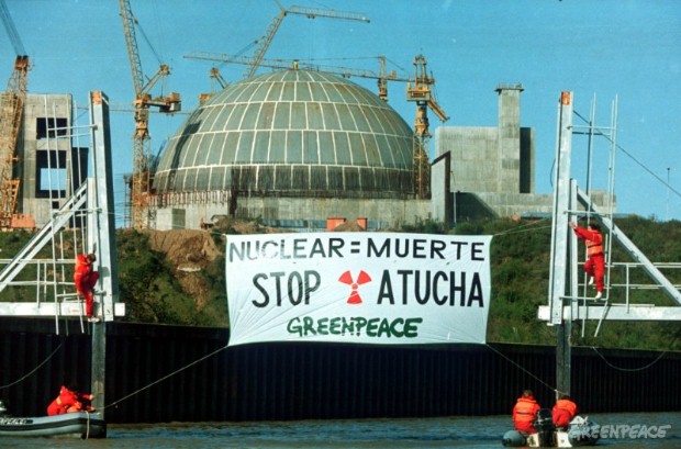 Marcha contra la central Nuclear