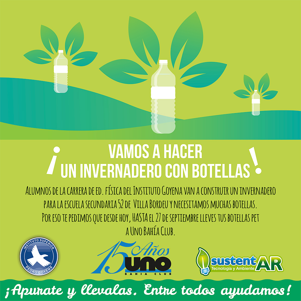 Hagamos un invernadero de botellas en Bahía Blanca!!