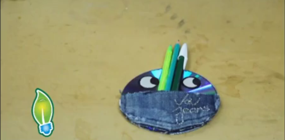 Porta lápices reciclado de Jean
