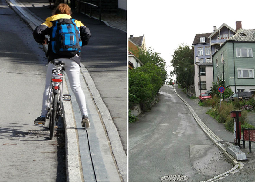 Asensor de bicicletas: Bicycle lift Trampe