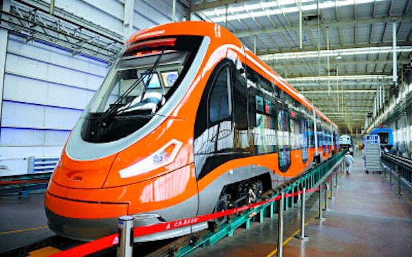 Tranvía impulsado por hidrógeno en China