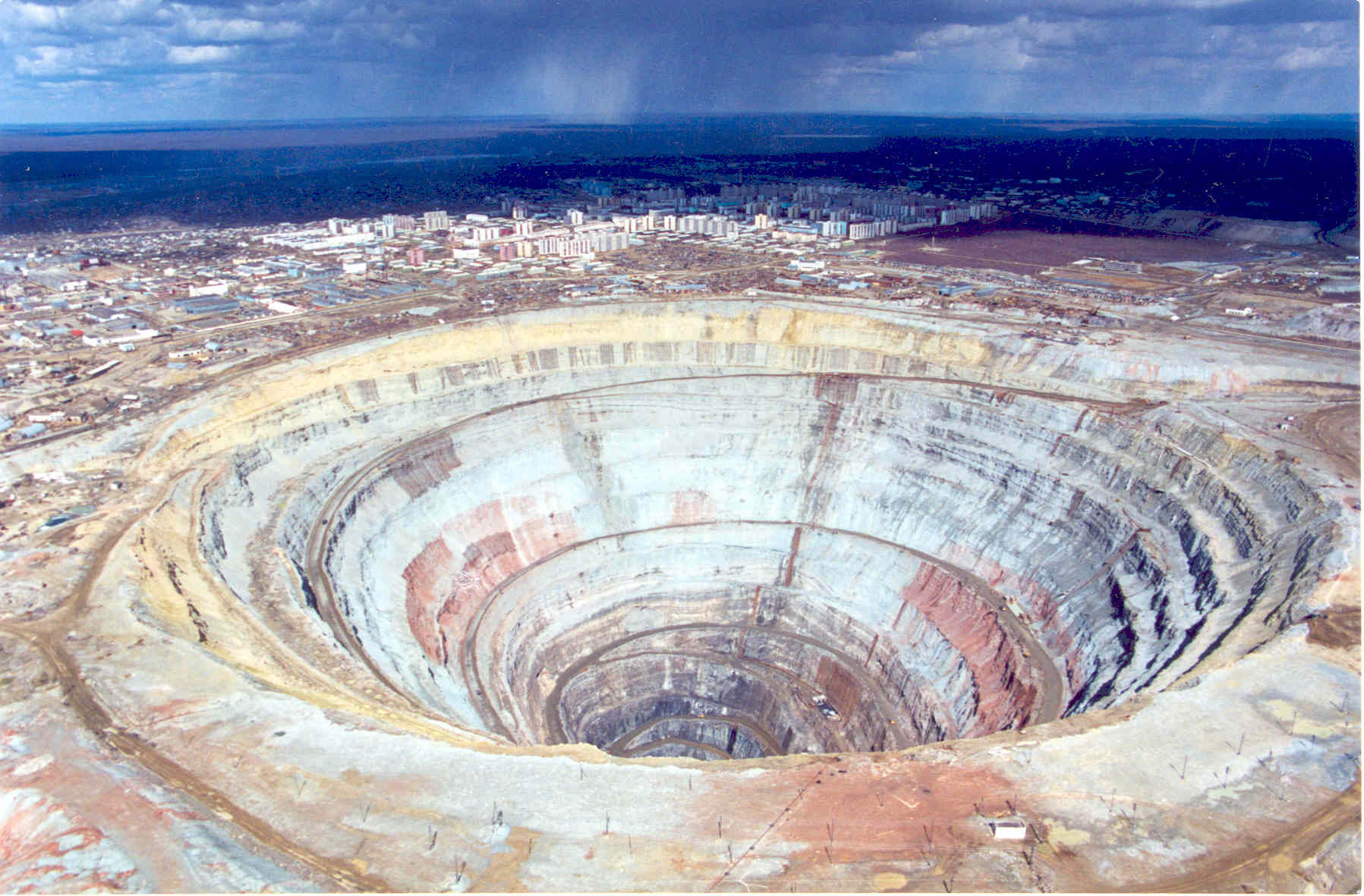 Minería a cielo abierto.