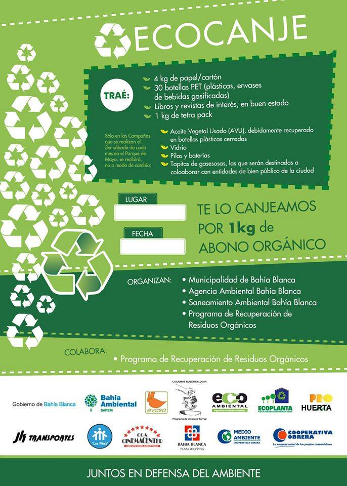 ECOCANJE y entrega de bolsas reutilizables