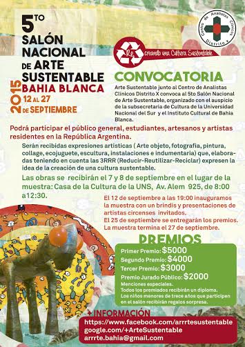 5to. Salón Nacional de Arte Sustentable Bahía Blanca 2015