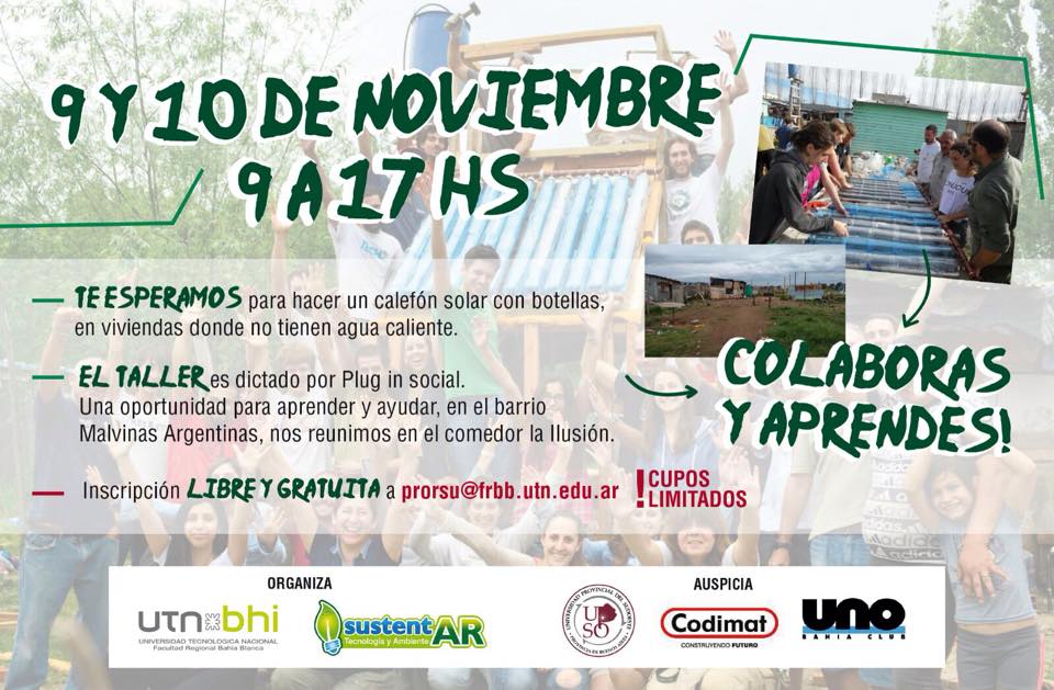 Vení a construir tu propio calefón solar !! Lo