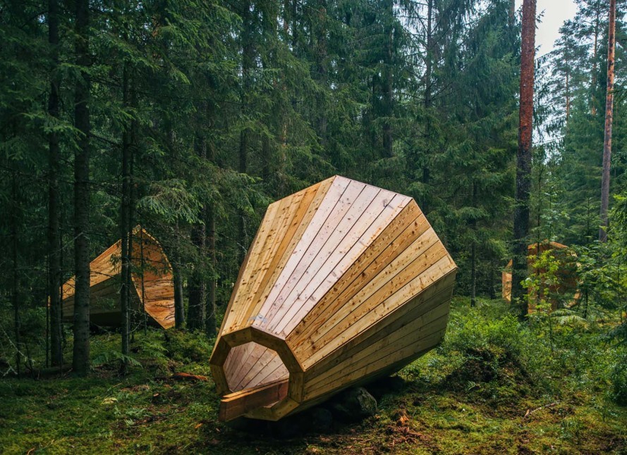 Gigantes megáfonos para amplificar los sonidos del Bosque, Estonia