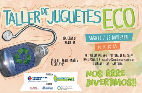 Taller de juguetes eco: juegos tradicionales
