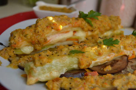 Receta con vegetales: Puerros rellenos y gratinados