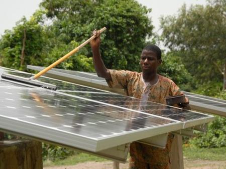 Isla en Nigeria con energía solar