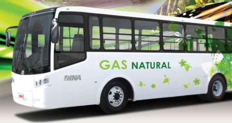 Autobuses a gas.