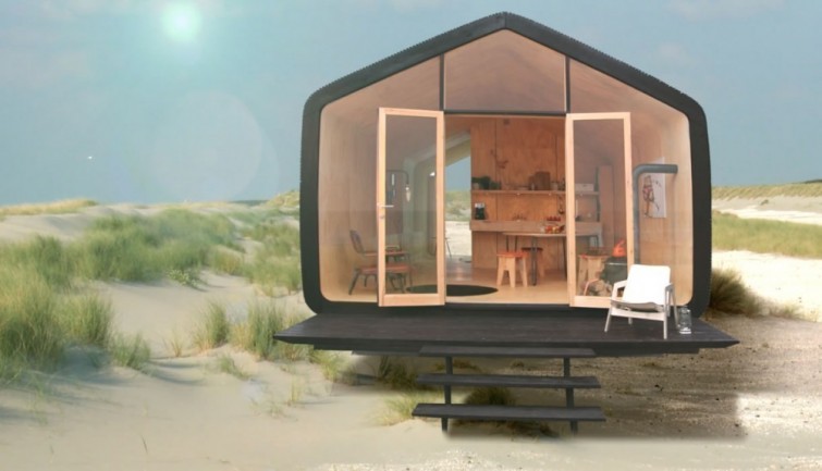 Wikkelhouse: Casita 100% reciclable