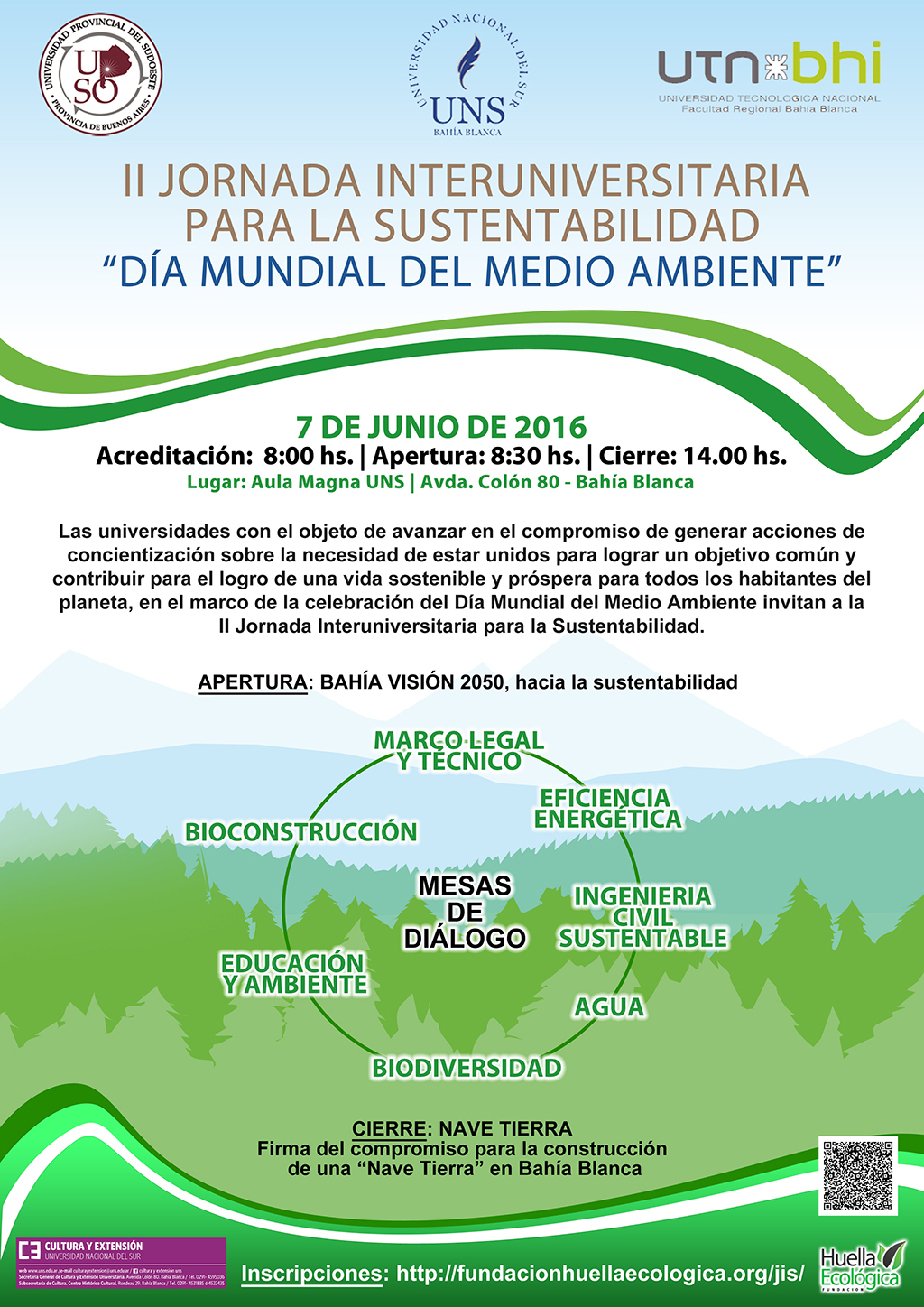 Bahia Blanca: Cronograma II Jornada Día Mundial del Medio Ambiente