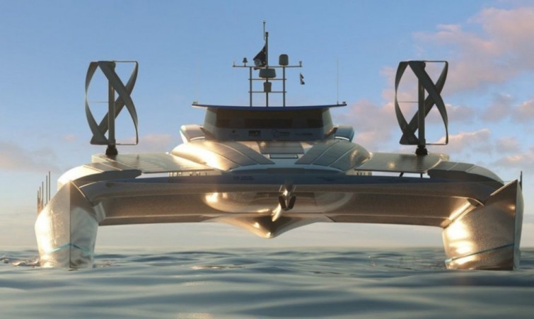 Vuelta al mundo en barco: con energía solar, eólica y combustible de hidrógeno