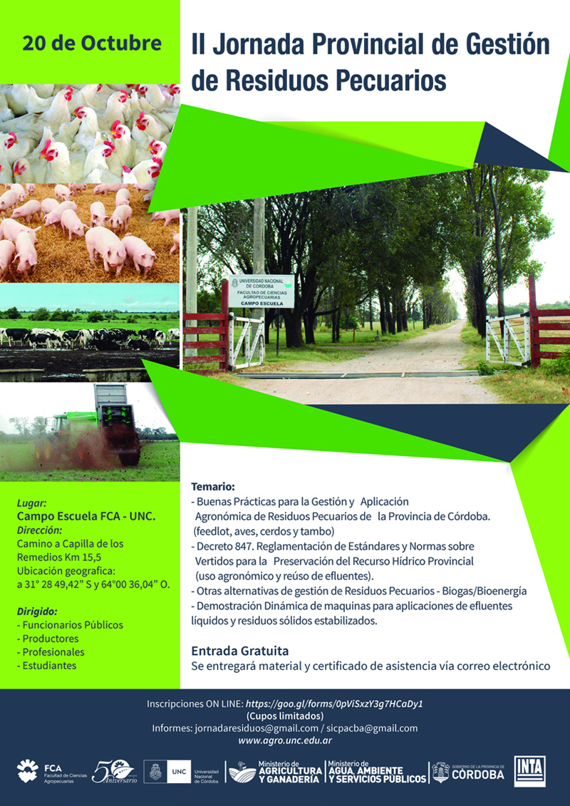 II Jornada Provincial de Gestión de Residuos Pecuarios