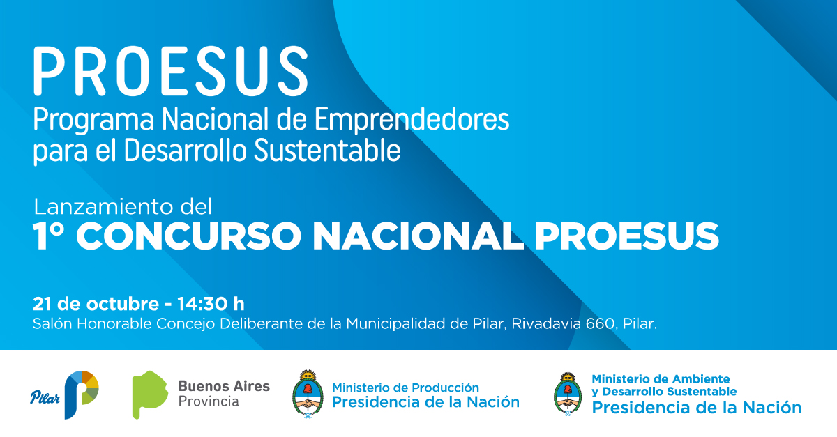 1era Convocatoria PROESUS para emprendimientos sustentables