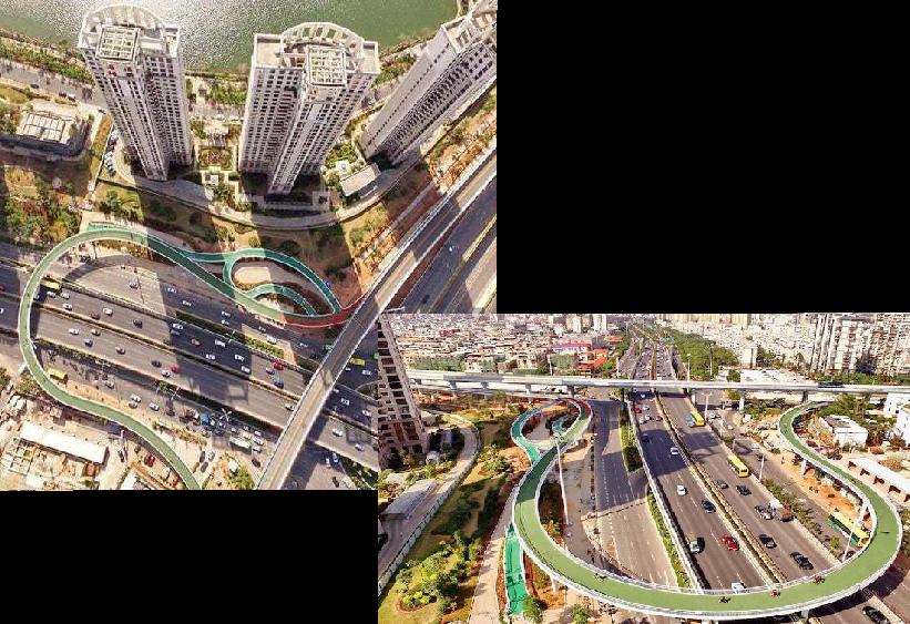 ¿Sabés dónde se inauguró la mayor ciclovía aérea del mundo?