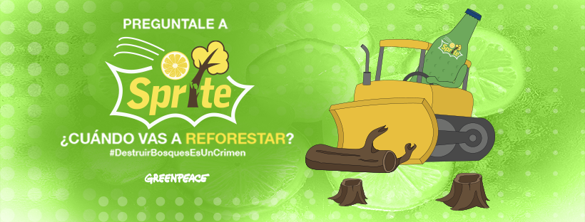 #Sprite, una empresa sustentable que admite la destrucción de bosques?