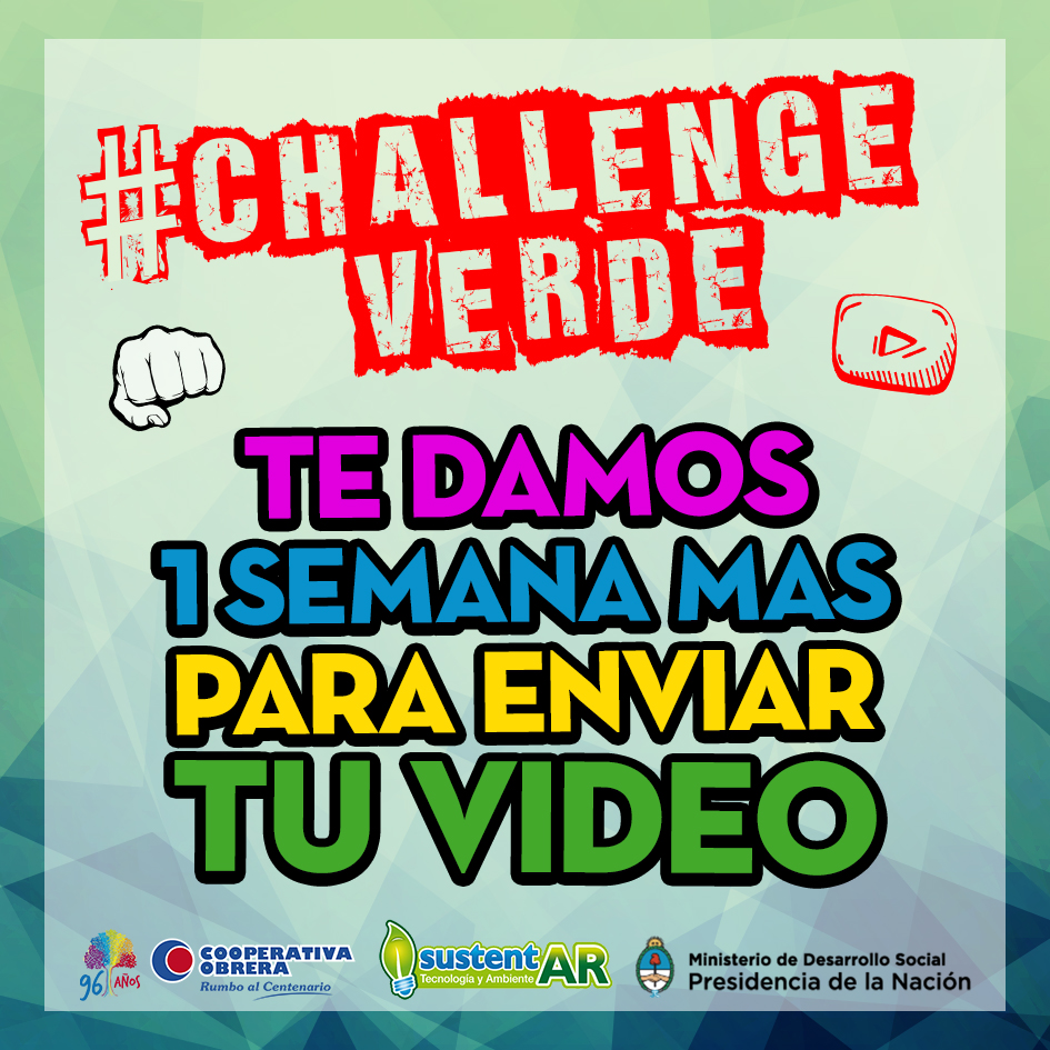 1 semana más para enviar tu video!