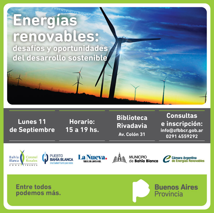 #Bahía Blanca: Jornada de #ENERGÍAS RENOVABLES