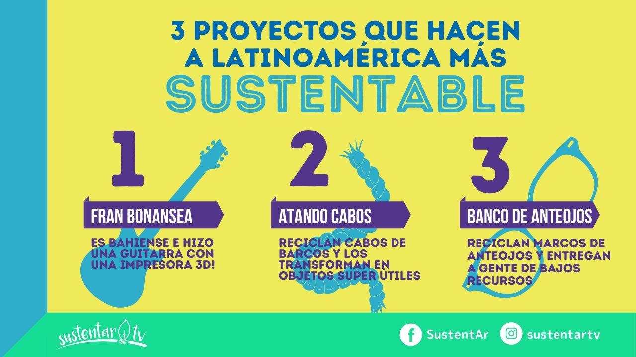 Tres increíbles historias donde la sustentabilidad y el reciclado son protagonistas