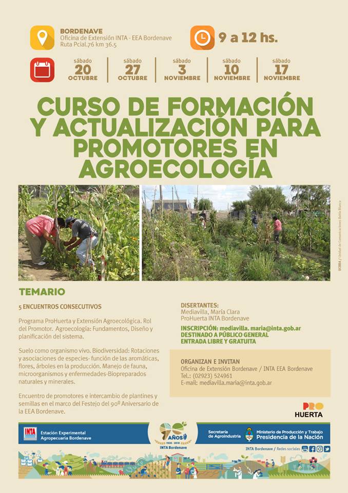 Agroecología: Curso de formación y actualización