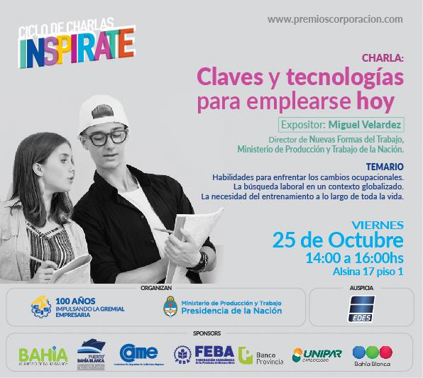 Charla: Claves y tecnologías para emplearse hoy