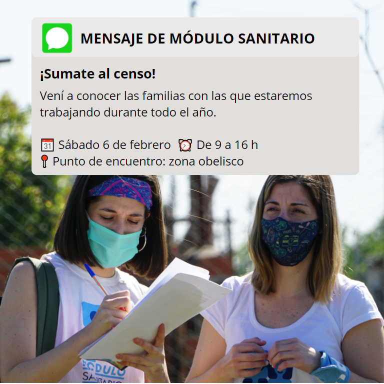 Tranformá realidades, súmate al censo
