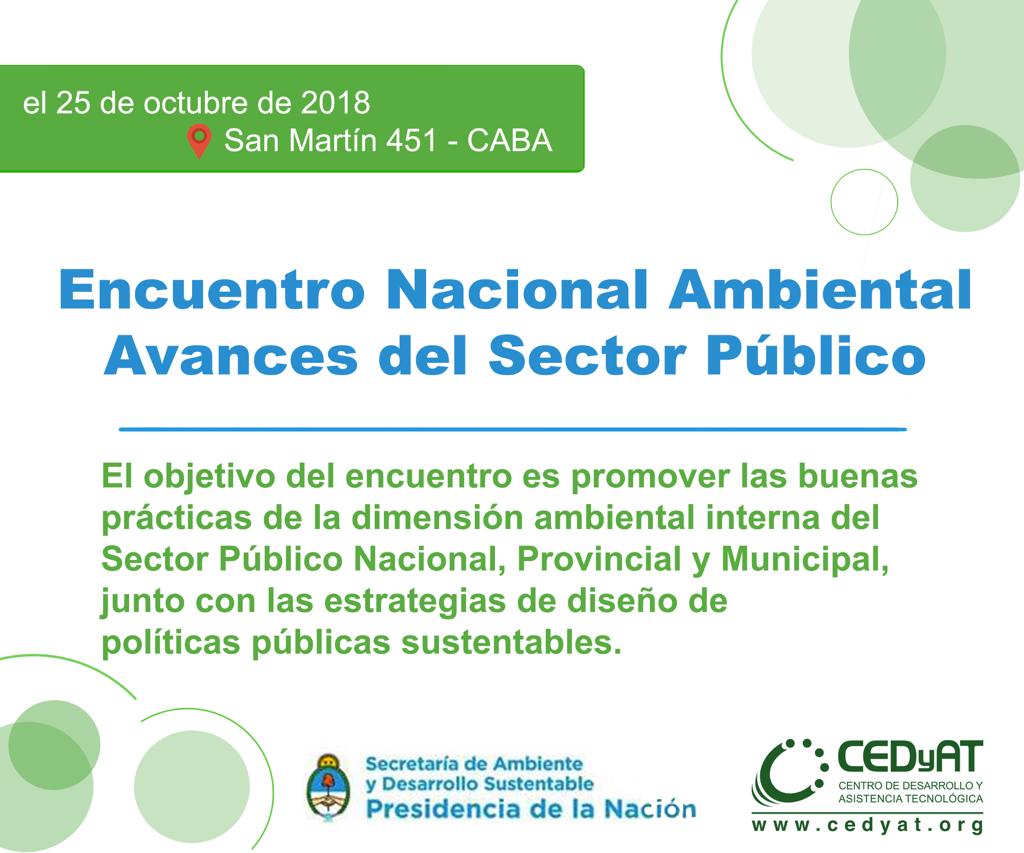 ENCUENTRO NACIONAL AMBIENTAL AVANCES DEL SECTOR PUBLICO