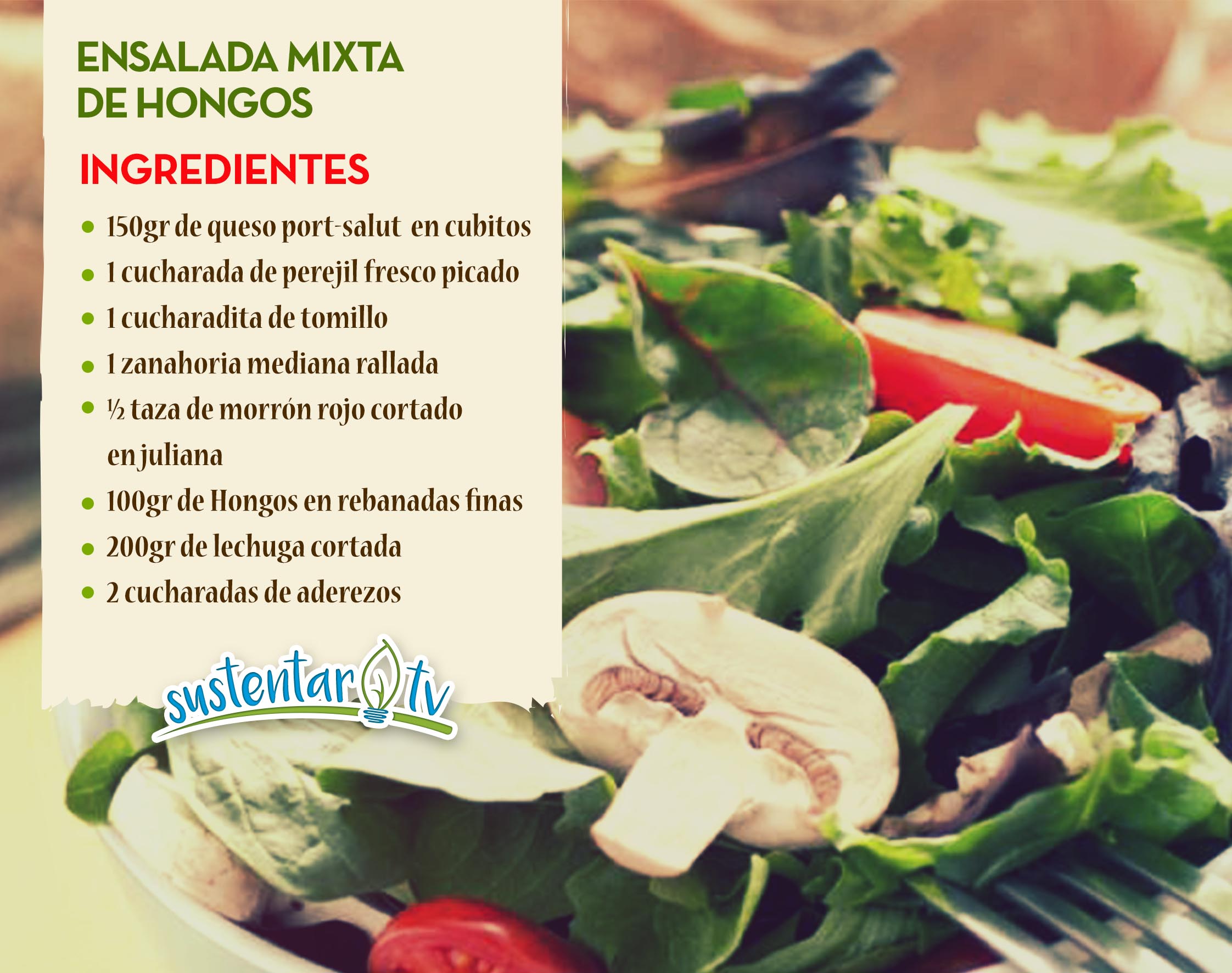 ENSALADA MIXTA DE HONGOS
