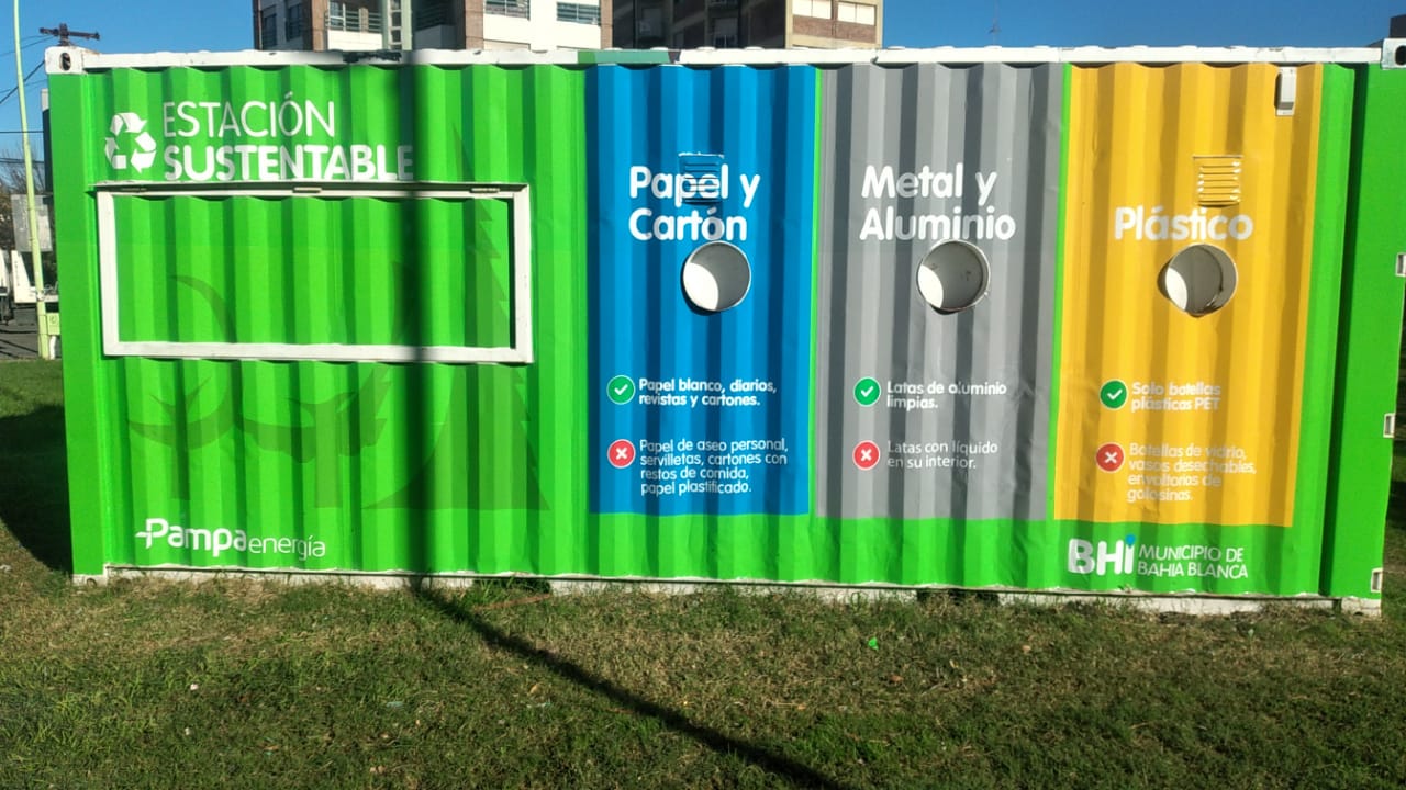 Ubicación de los puntos sustentables y composteras en Bahía Blanca
