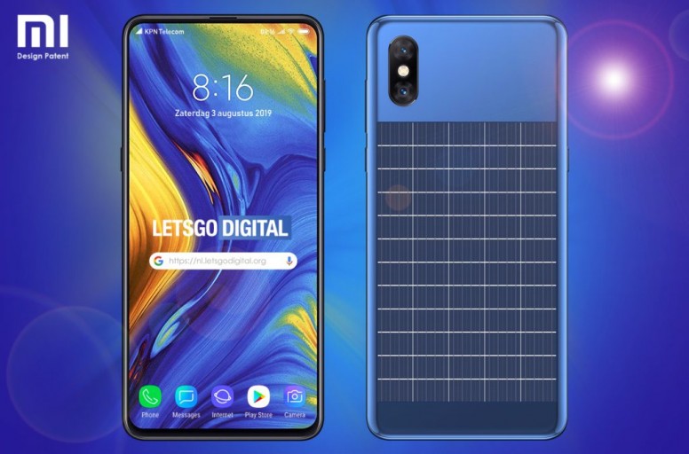 Smartphone con panel solar