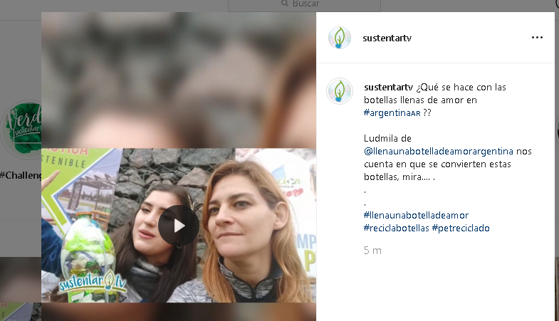 ¿Qué hacen con las botellas de llena una botella con amor en Argentina?