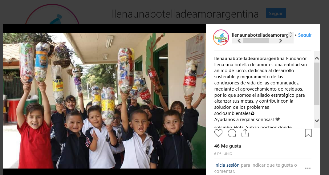 LlENA UNA BOTELLA CON AMOR ¿los conoces?