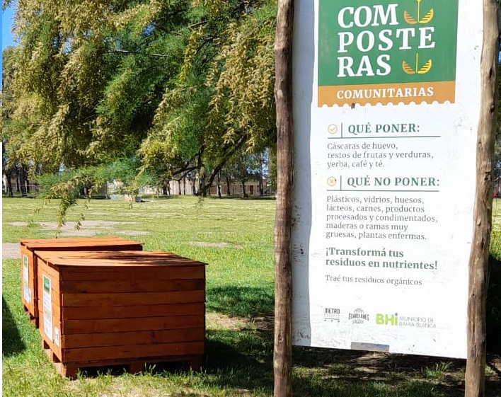 Se sumaron más composteras comunitarias en Bahía Blanca