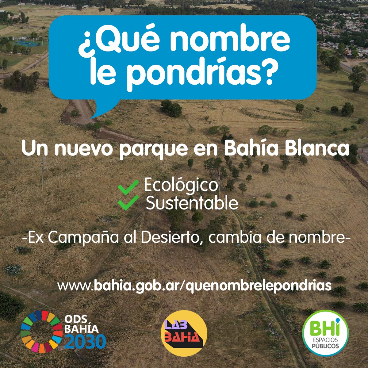 Parque Campaña del Desierto: se lanzó iniciativa para modificar el nombre del espacio