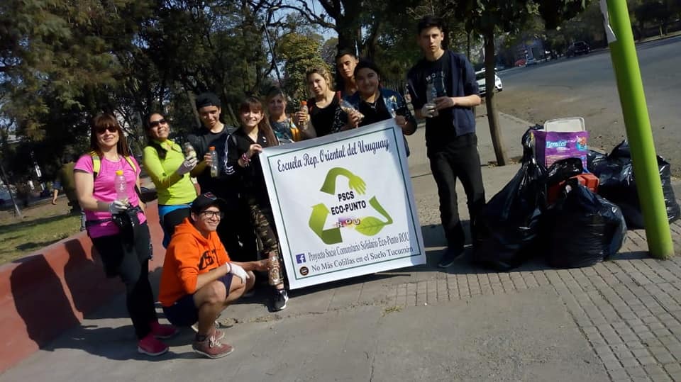 Recuperan residuos para ampliar el Merendero