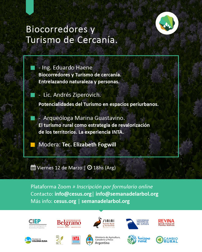 Sumate al Ciclo de Webinars de Biocorredores de #MillónDeÁrboles