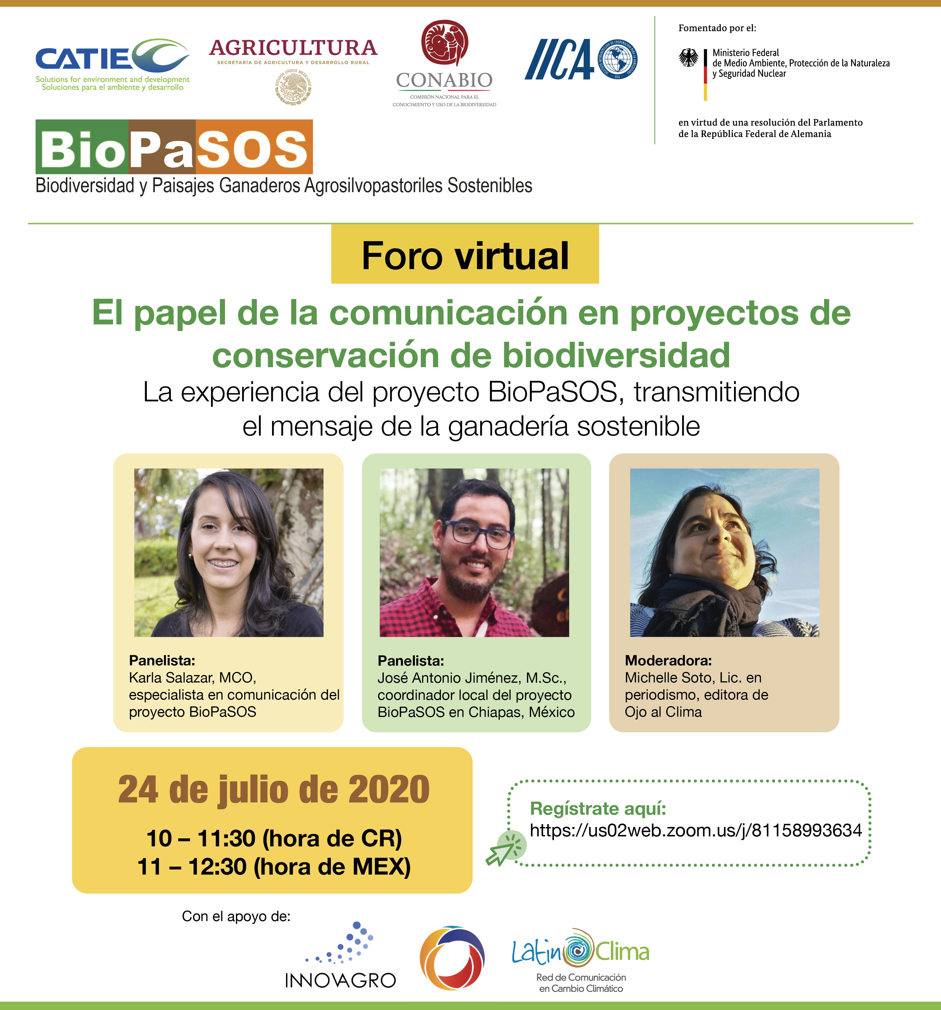 Foro virtual: el papel de la comunicación en proyectos de biodiversidad